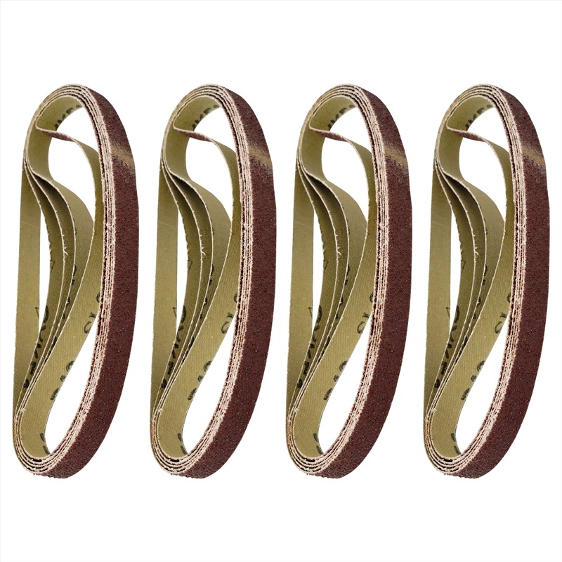 20 Powerfile Sanding Sander Belts 13mm X 457mm 60 Grit Medium Finger Sander Belt By Dapetz
