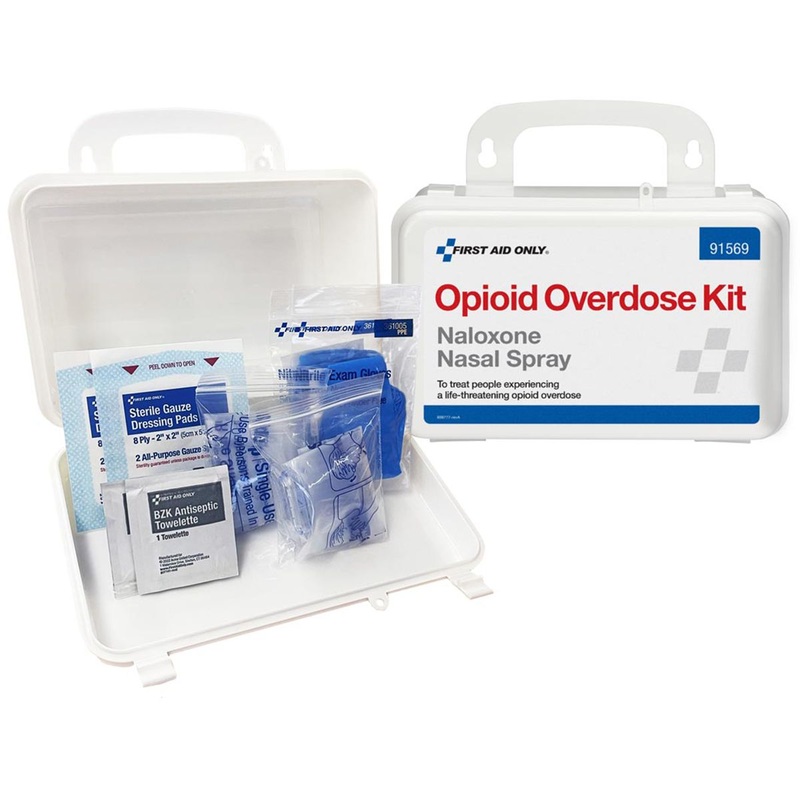 Opioid Overdose Kit, Plastic, with NARCAN Nasal Spray