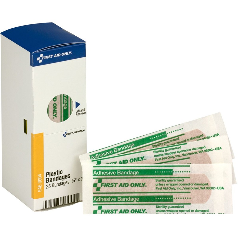 SmartCompliance Refill 3/4x3 Adhesive Plastic Bandages