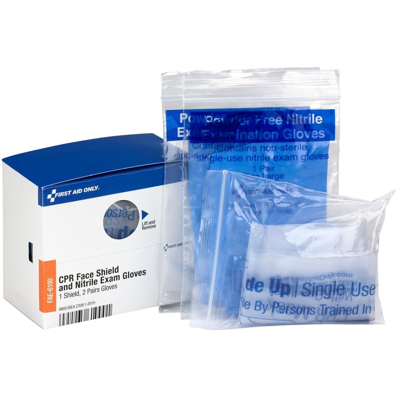 SmartCompliance Refill CPR Face Shield & Nitrile Gloves