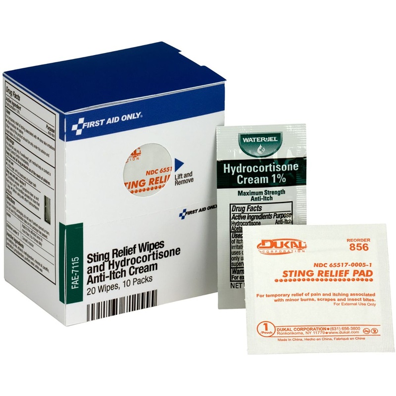 SmartCompliance Refill Sting Relief Wipes & Hydrocortisone Cream