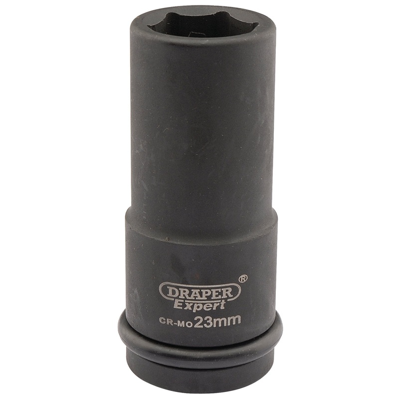 Draper Expert HI-TORQ 6 Point Deep Impact Socket, 3/4 Sq. Dr., 23mm