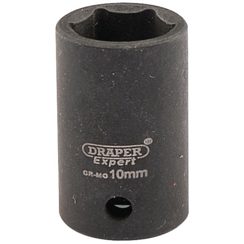 Draper Expert HI-TORQ 6 Point Impact Socket, 1/4 Sq. Dr., 10mm