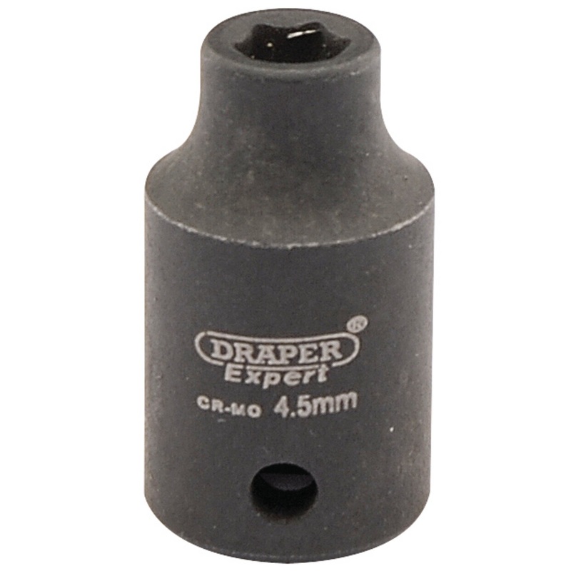 Draper Expert HI-TORQ 6 Point Impact Socket, 1/4 Sq. Dr., 4.5mm