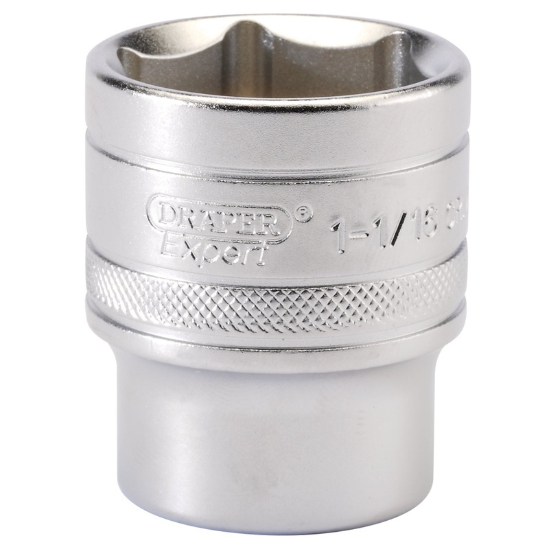 6 Point Imperial Socket, 1/2 Sq. Dr., 1.1/16