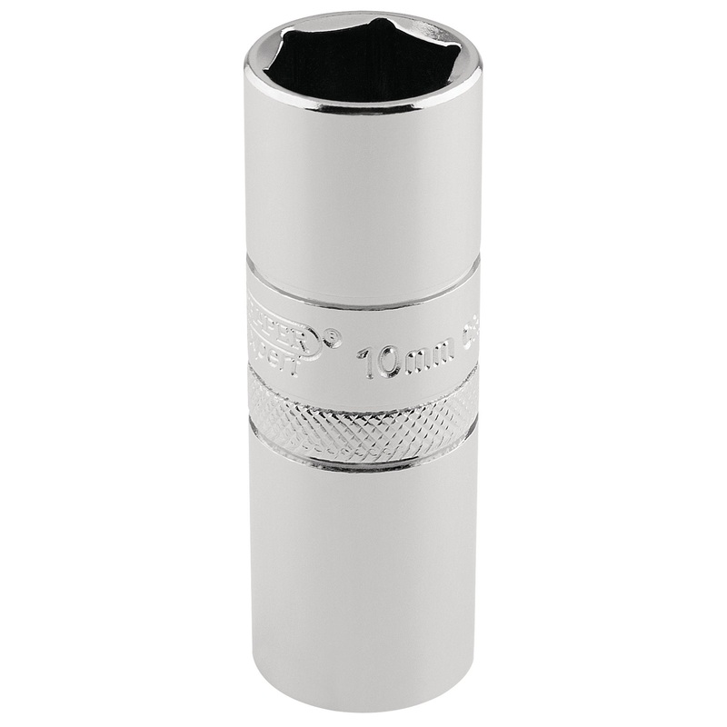 10mm Thread 6 Point Spark Plug Socket, 1/2 Sq. Dr., 16mm