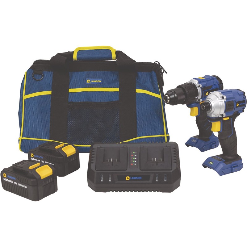 18V 2-Tool Drill & Fastening Tool Kit with Utility Tool Bag