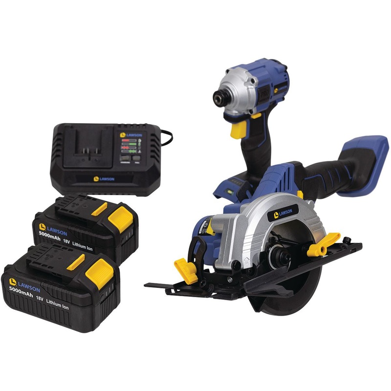 18V 2-Tool Impact Driver and Compact Circular Saw Kit