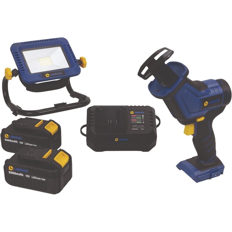18V One-Handed Reciprocating Saw Kit with Flood Light