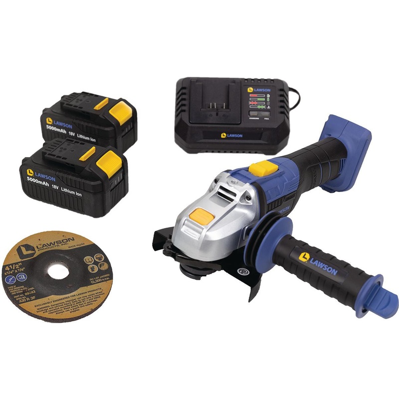 18V Right Angle Grinder with Grinding Wheels