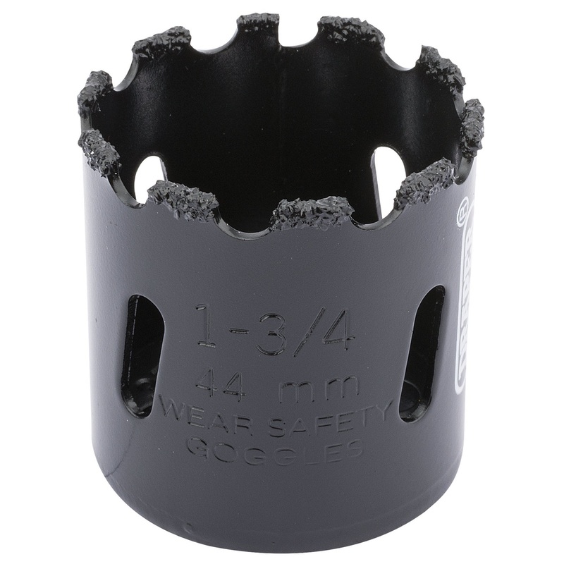 Tungsten Carbide Grit Hole Saw, 44mm