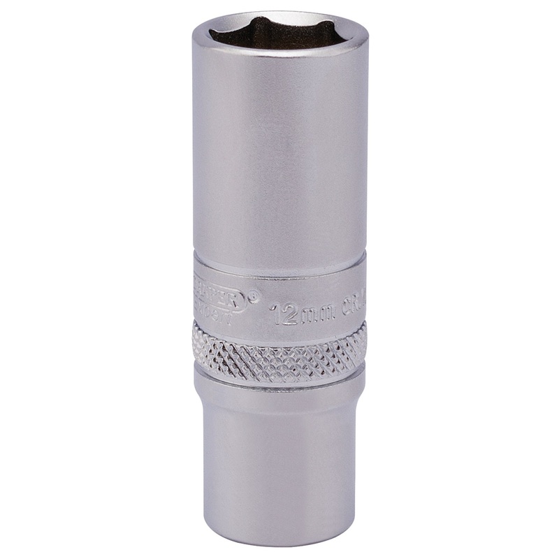 6 Point Deep Socket, 1/4 Sq. Dr., 12mm