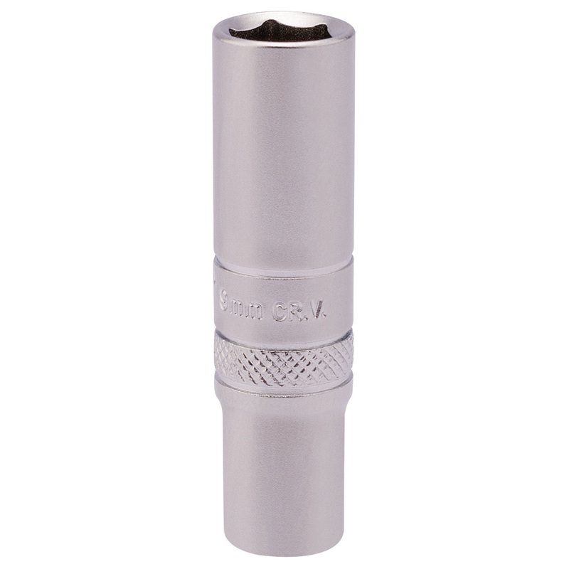 6 Point Deep Socket, 1/4 Sq. Dr., 9mm