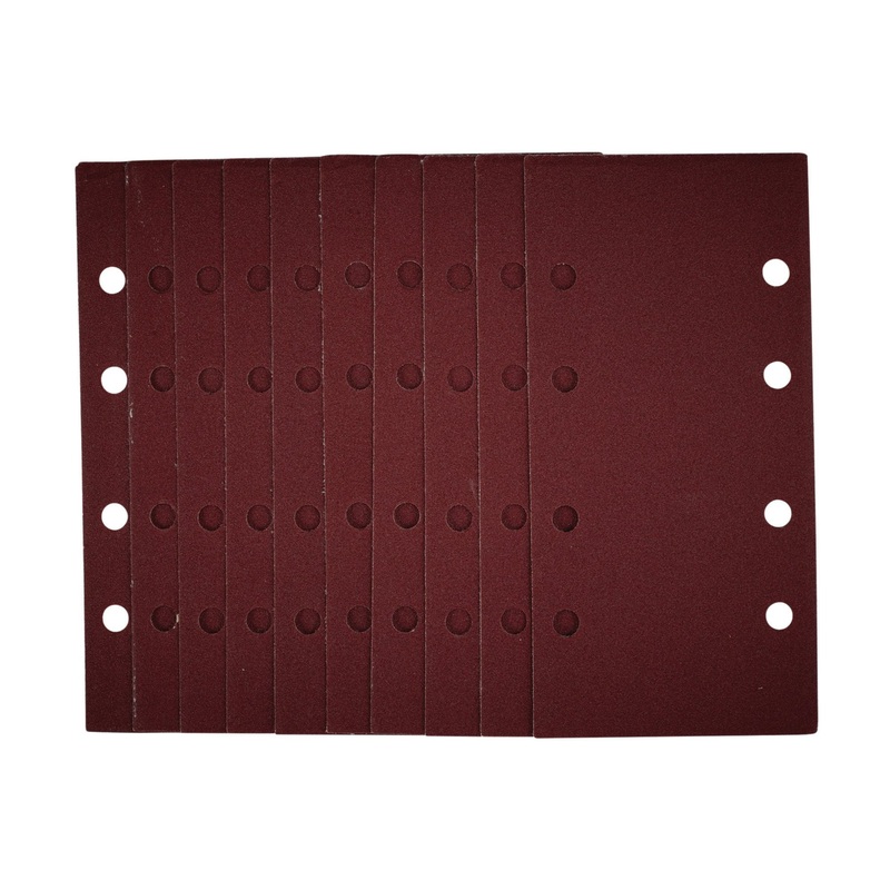 1/3 Sanding Sheets with Hook and Loop, 93 x 190mm, 120 Grit (Pack of 10)