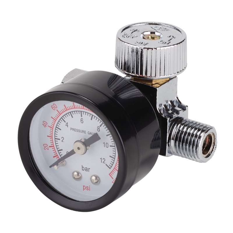 1/4 BSP On-Gun Air Regulator and Gauge, 180psi