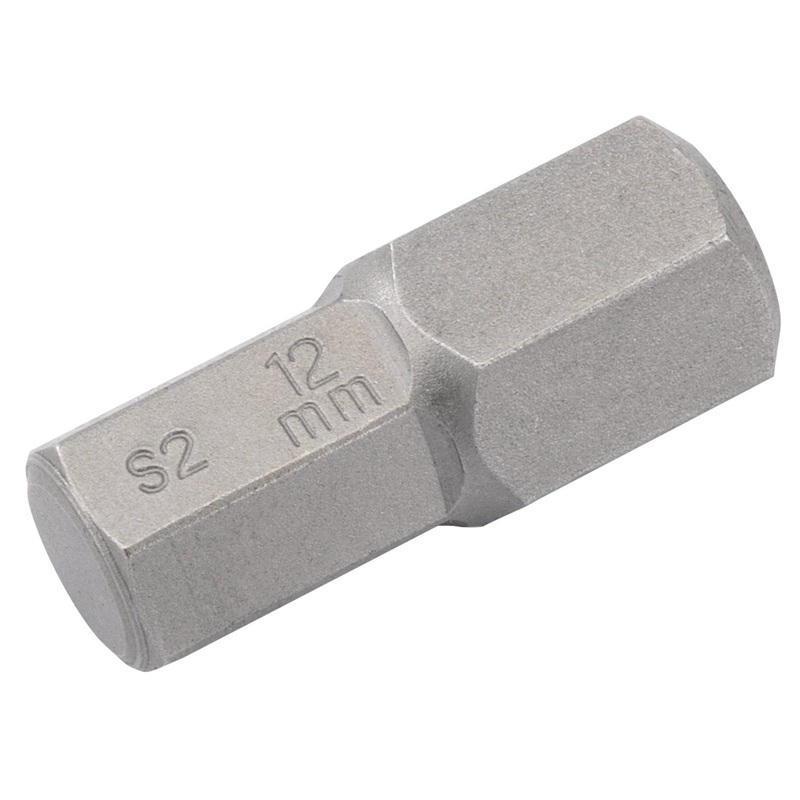 12mm x 30mm Hexagonal 10mm Insert Bit for Mechanics Bit Sets