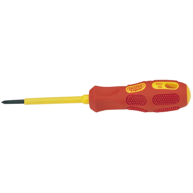 VDE Approved Fully Insulated Cross Slot Screwdriver, No.0 x 60mm (Sold Loose)