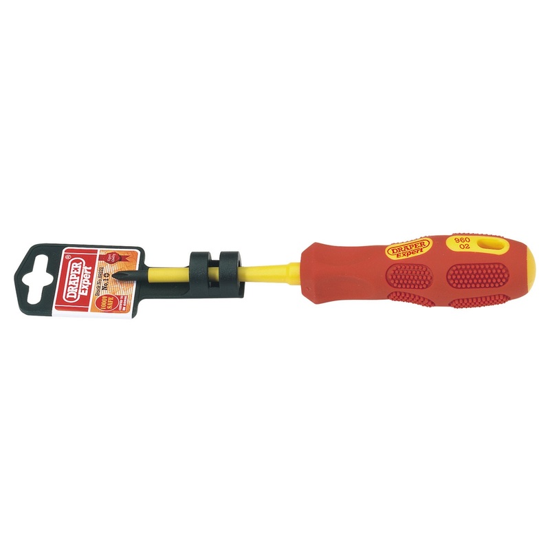 VDE Approved Fully Insulated Cross Slot Screwdriver, No.1 x 80mm