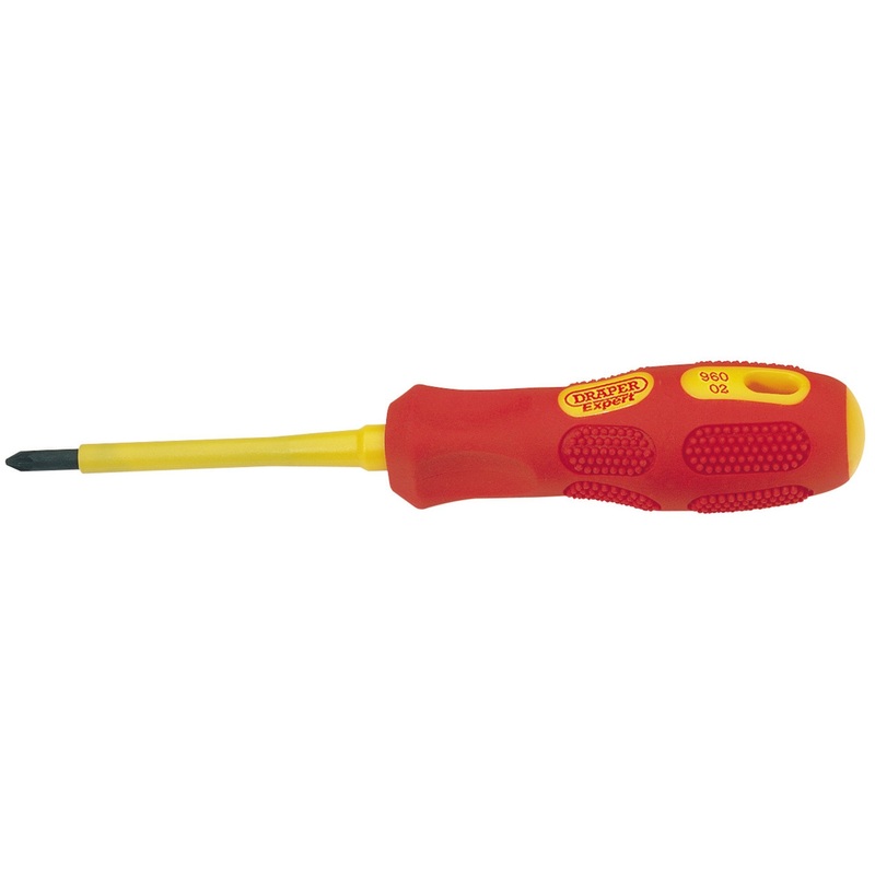 VDE Approved Fully Insulated PZ TYPE Screwdriver, No.1 x 80mm (Sold Loose)